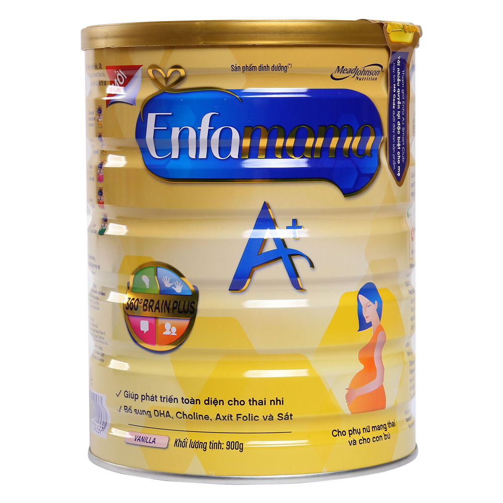 Sữa EnfaMama 360 Brain Plus 900g (hương Vani)